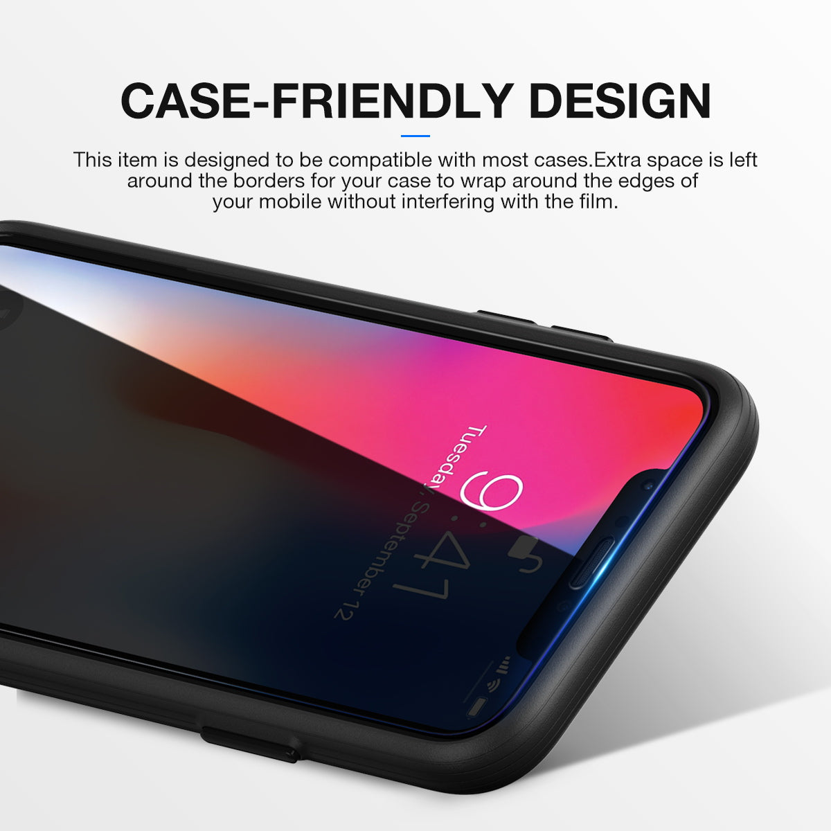 For iPhone XS Full Coverage 9D 5D 9H Tempered Glass Screen Protector