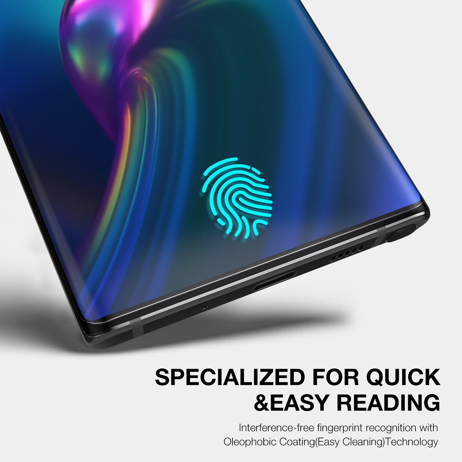 Galaxy Note 10 Screen Protector MaxShield HD Aqua Crystal for Samsung