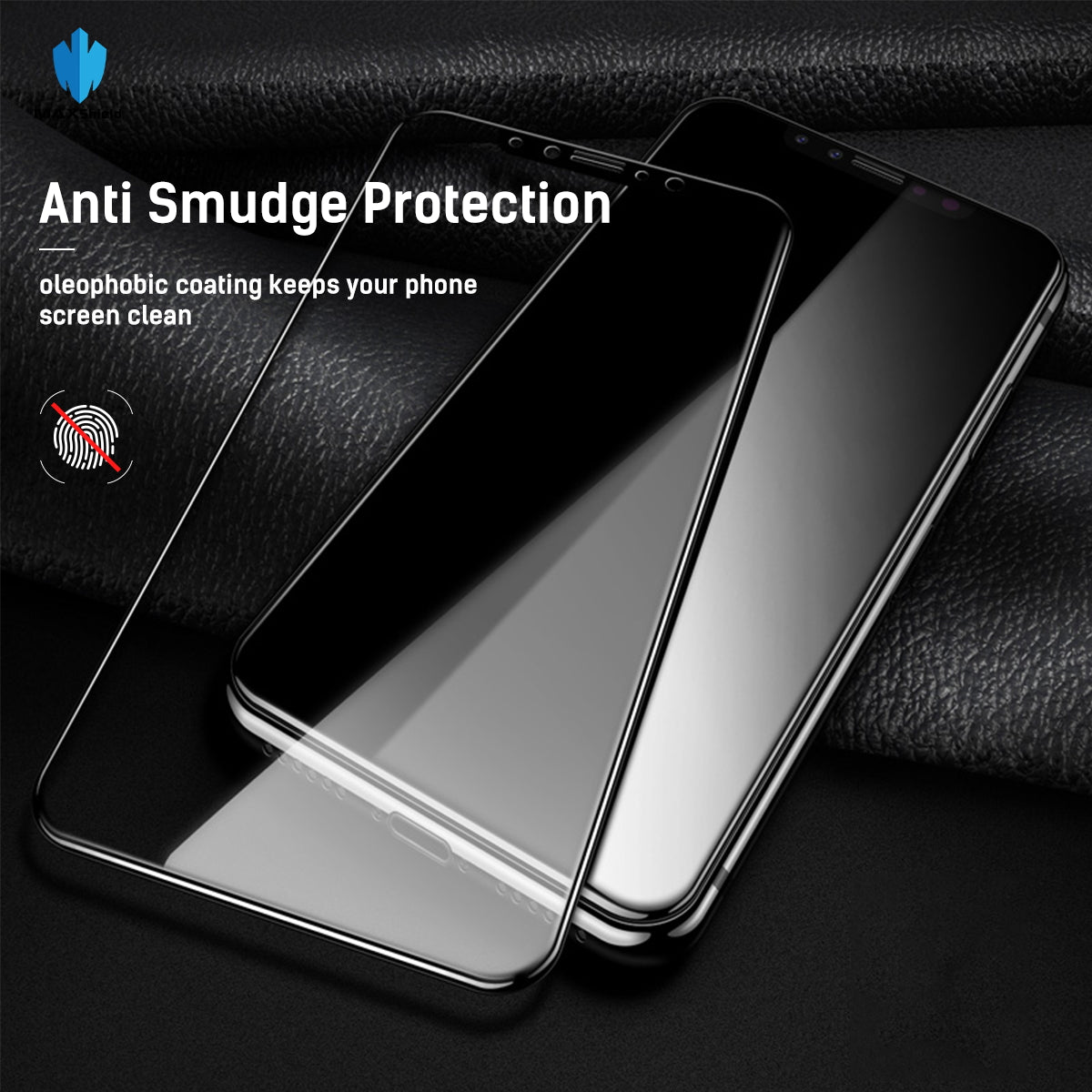 MAXSHILD 5D Full Coverage Glass Screen Protector For Apple iPhone X