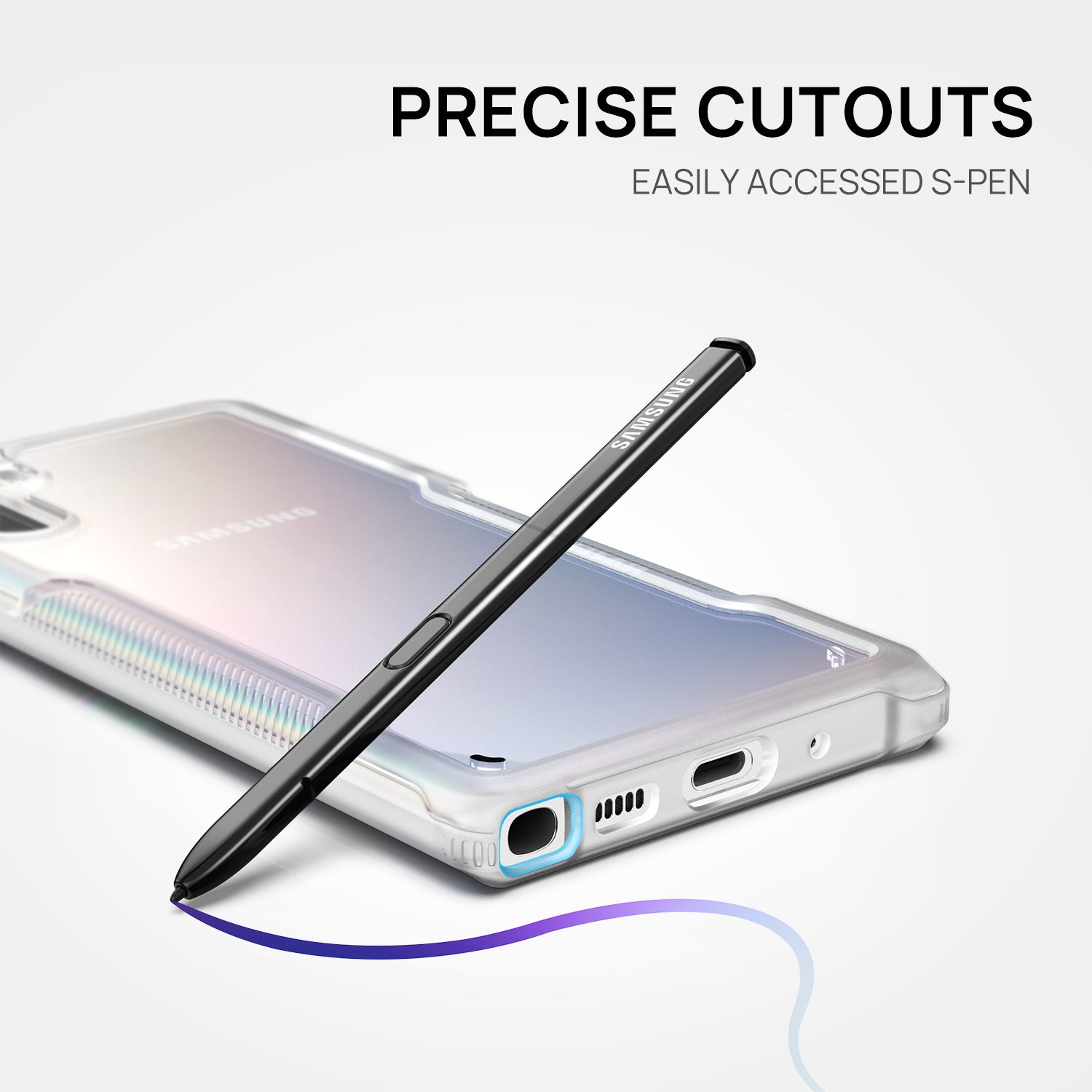 Mate 20 Pro Case Heavy Duty Shockproof Slim Clear Cover for Samsung-Clear