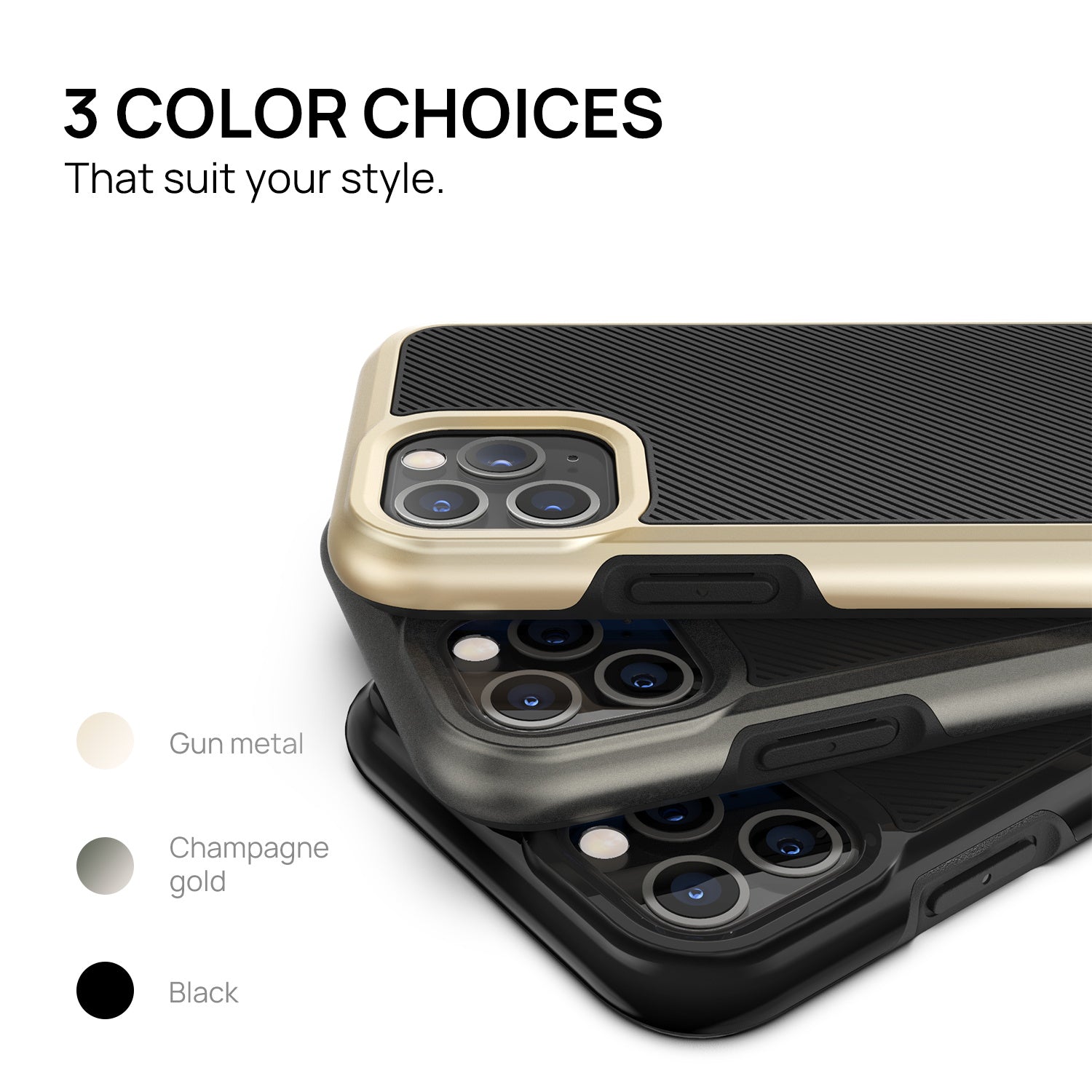 iPhone 11 Pro Max Case VERTECH Heavy Duty Shockproof Slim Clear Cover For Apple