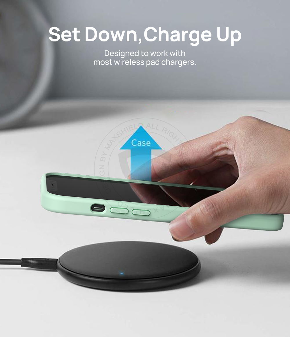 For iPhone 12 Mini 5.4" Case MAXSHIELD Soft Liquid Silicone Shockproof Cover