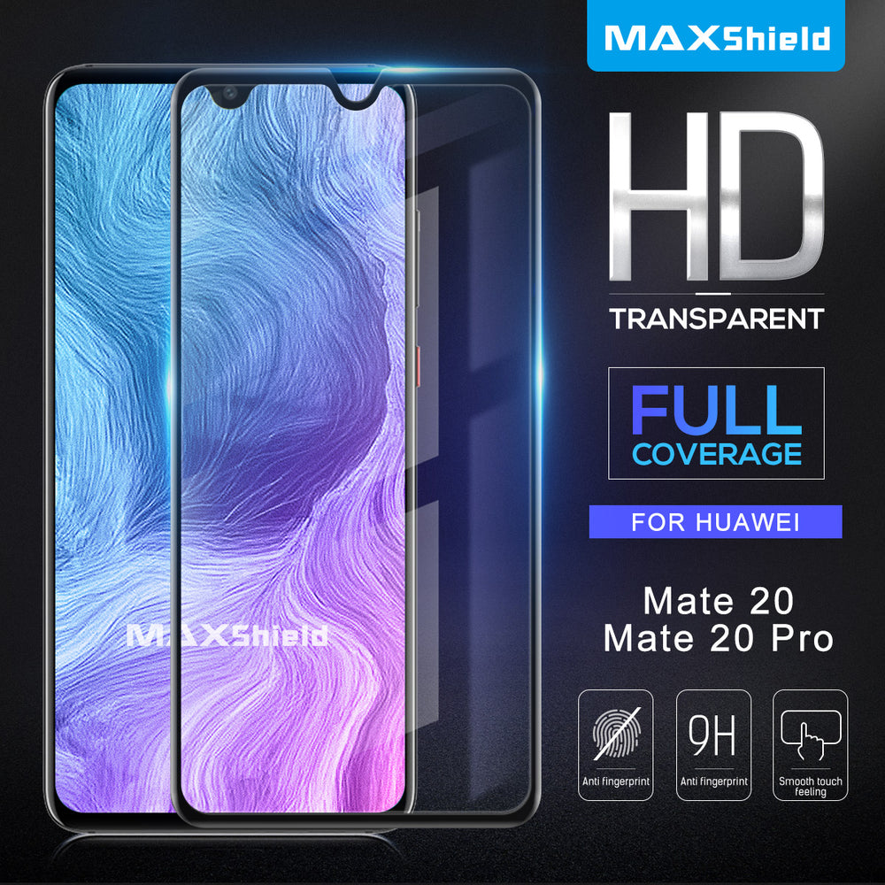 MAXSHIELD 3D Curved Tempered Glass Screen Protector For Huawei Mate 20