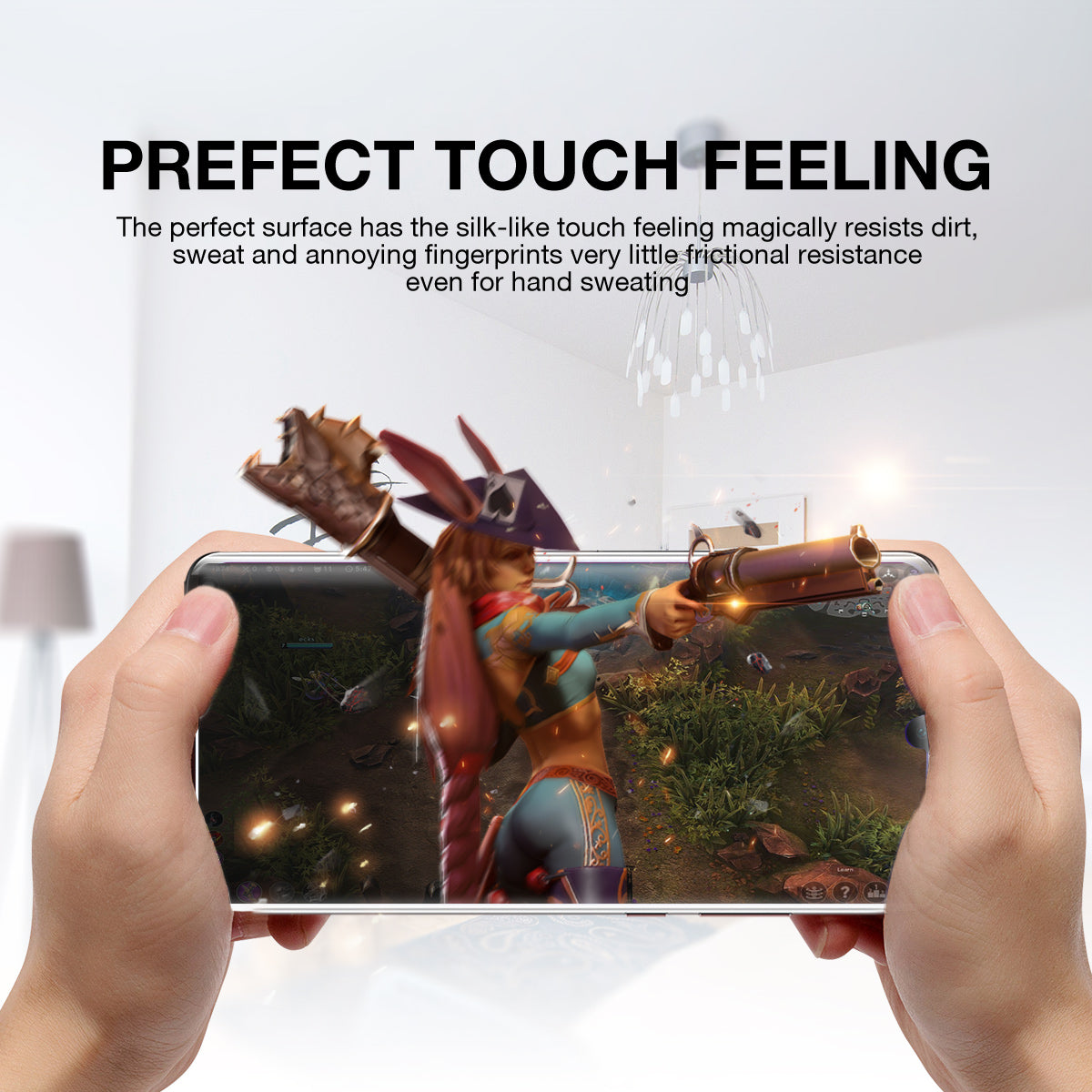 Huawei P30 Screen Protector, MaxShield HD Aqua Crystal Film Guard