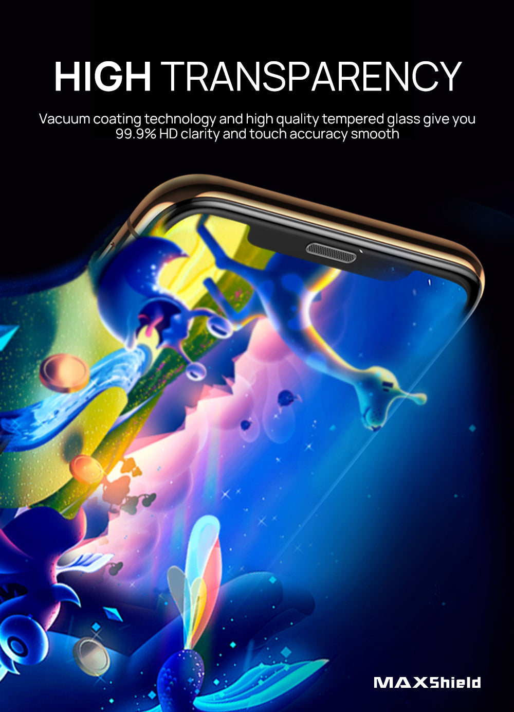 iPhone X Full Coverage Tempered Glass Screen Protector