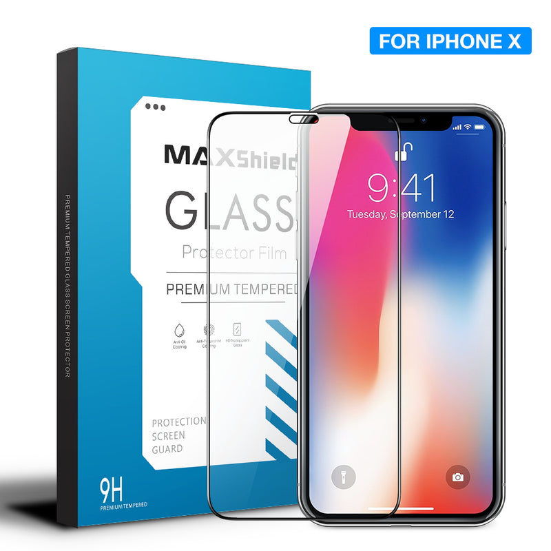 For iPhone XS MAX Full Coverage 9D 5D 9H Tempered Glass Screen Protector