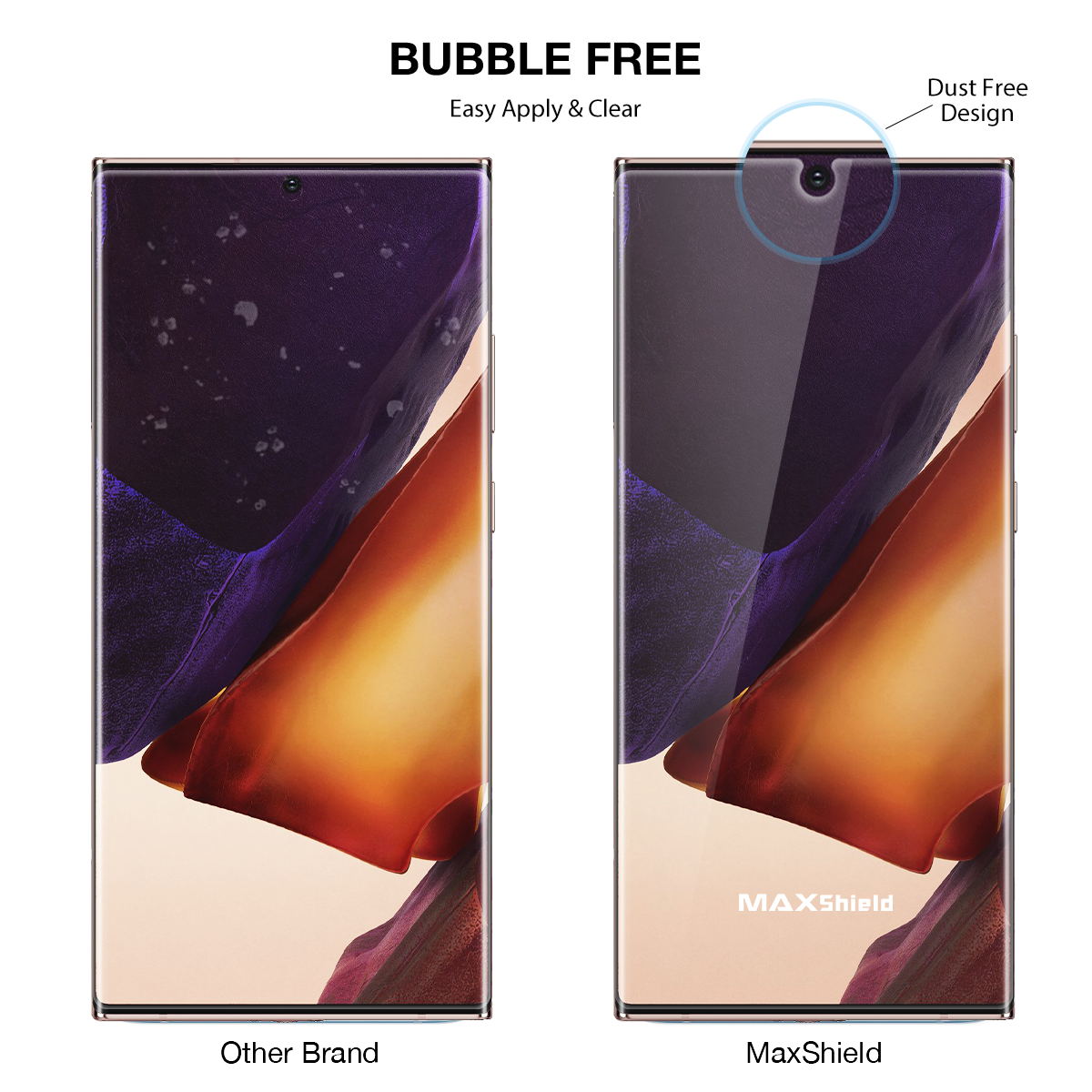 2X GALAXY NOTE 20 Ultra 4G 5G MAXSHIELD Hydrogel Film Screen Protector