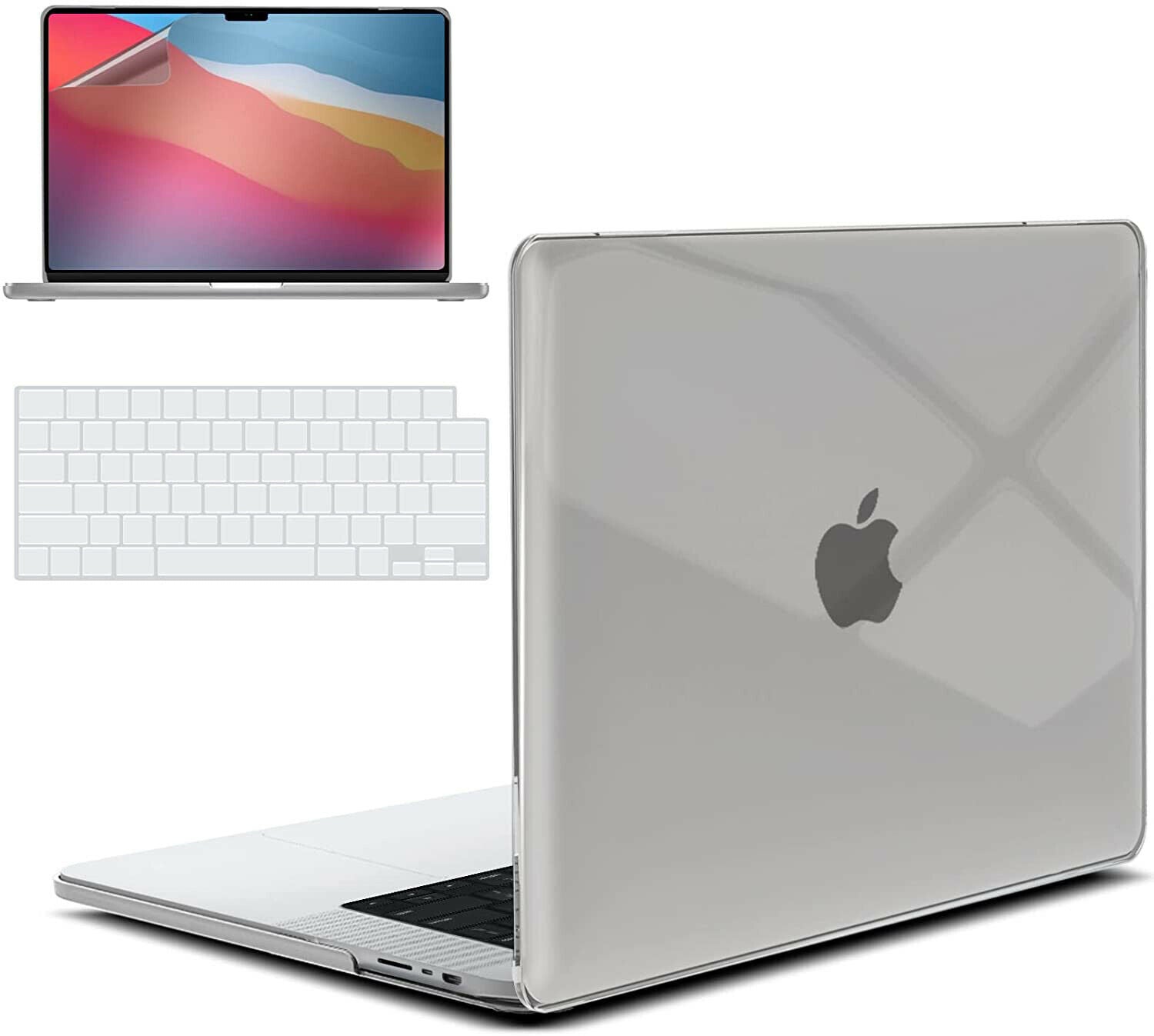 Hard Case Cover For 2021 M1 MacBook Pro 14 16 inch A2442 A2485 Screen Protector