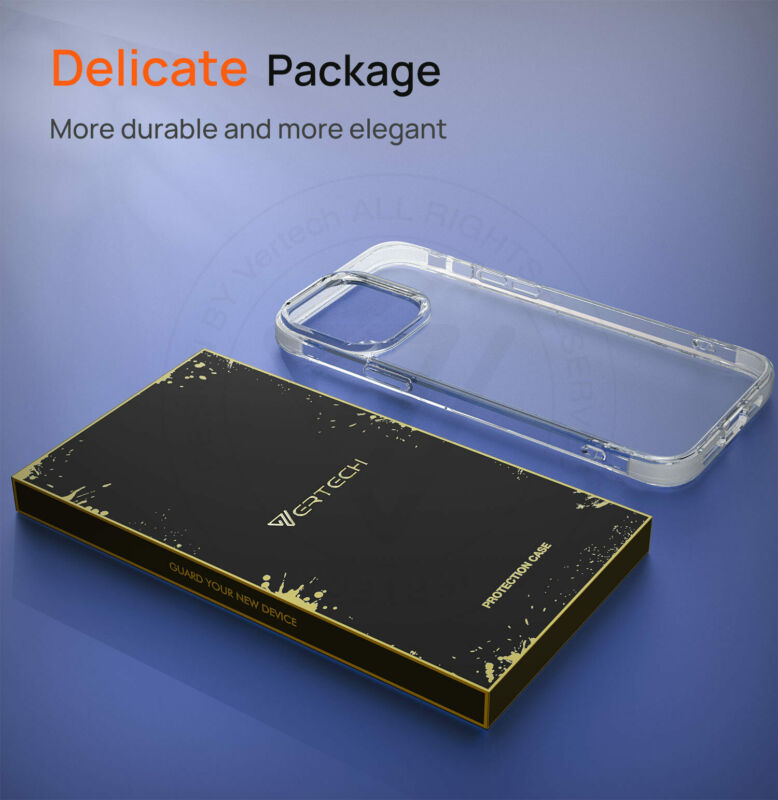 VERTECH Clear Case For iPhone 13 Pro Max Mini Heavy Duty Shockproof Slim Cover