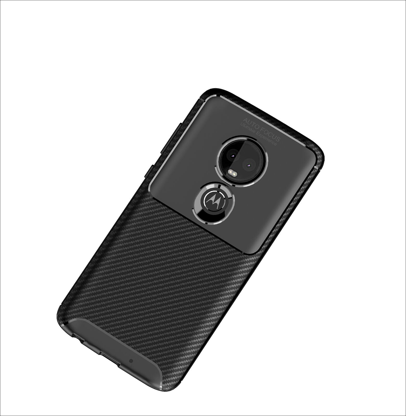 Motorola Moto E5 Shockproof Carbon Fiber soft Case Cover