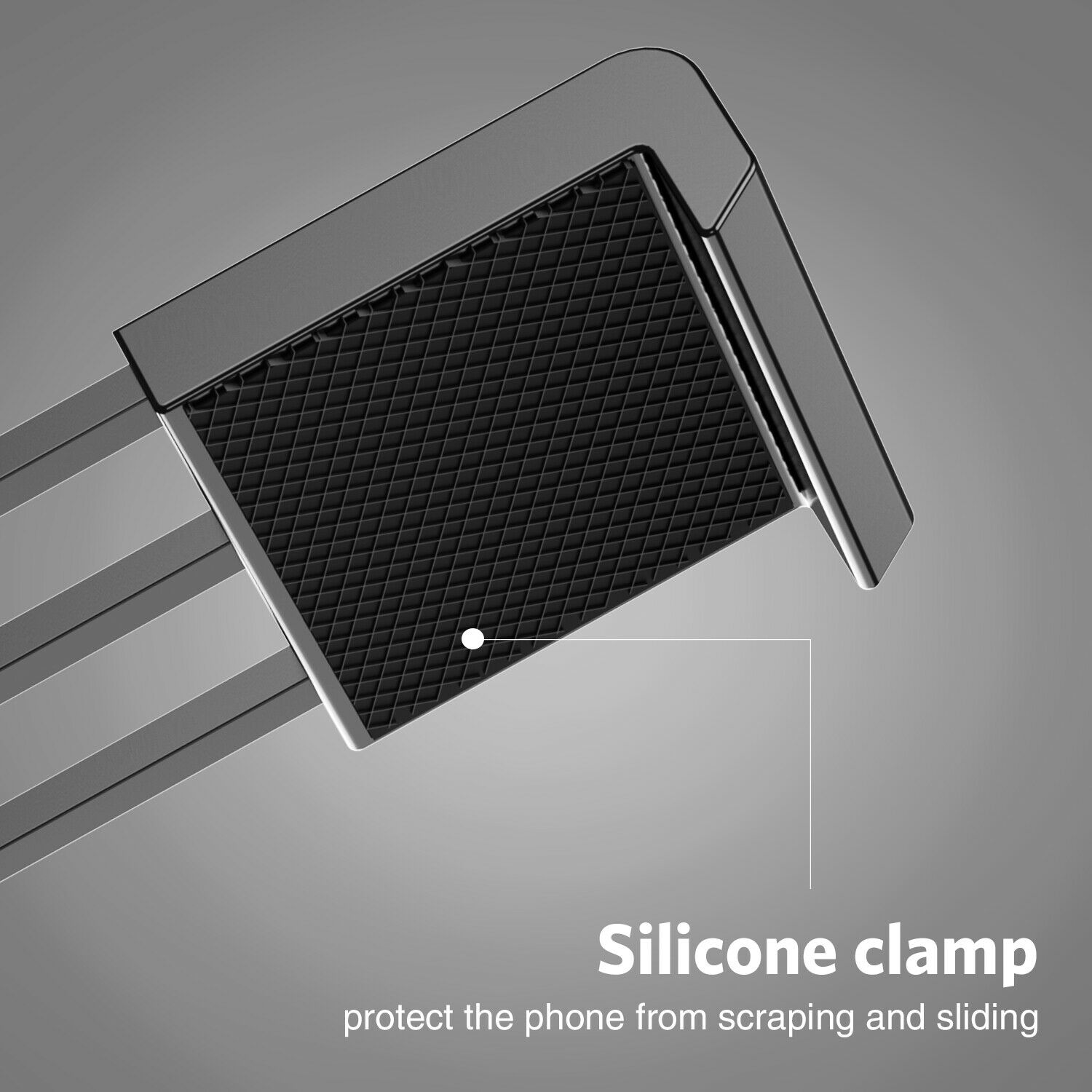 Universal Anti skid Car Phone Holder Clip HUD Design Dashboard Adjustable Mount