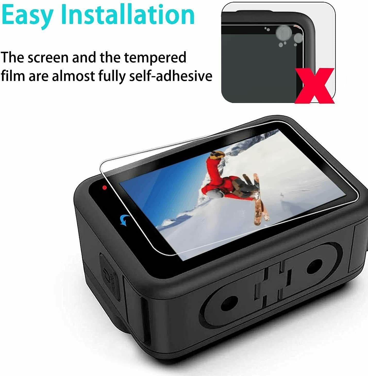 For GoPro Hero 10 9 Black Tempered Glass Camera Lens Screen protector Cover Cap