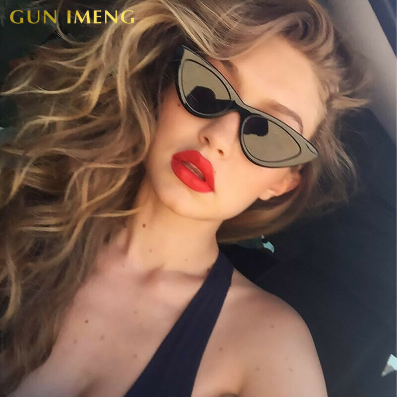 Vintage Retro Vintage Cat Eye Sunglasses Fashion Women Rapper Unisex Goggles