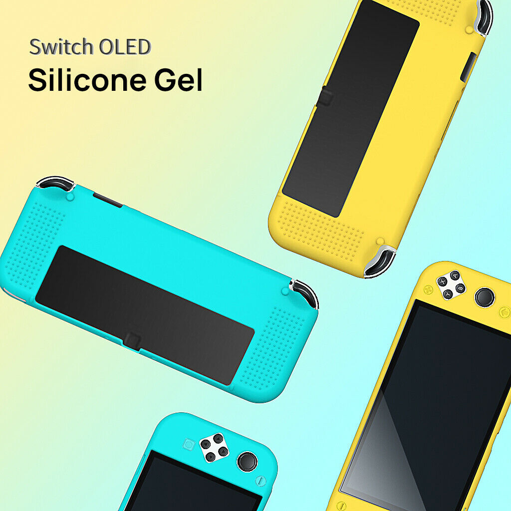 For Switch Nintendo OLED Console Silicone Case Slim Heavy Duty Shockproof Cover