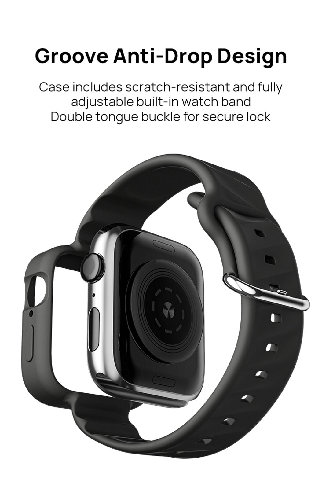 For Apple Watch iWatch Series SE 6 5 4 3 38/42mm Silicone Strap Case Cover Band