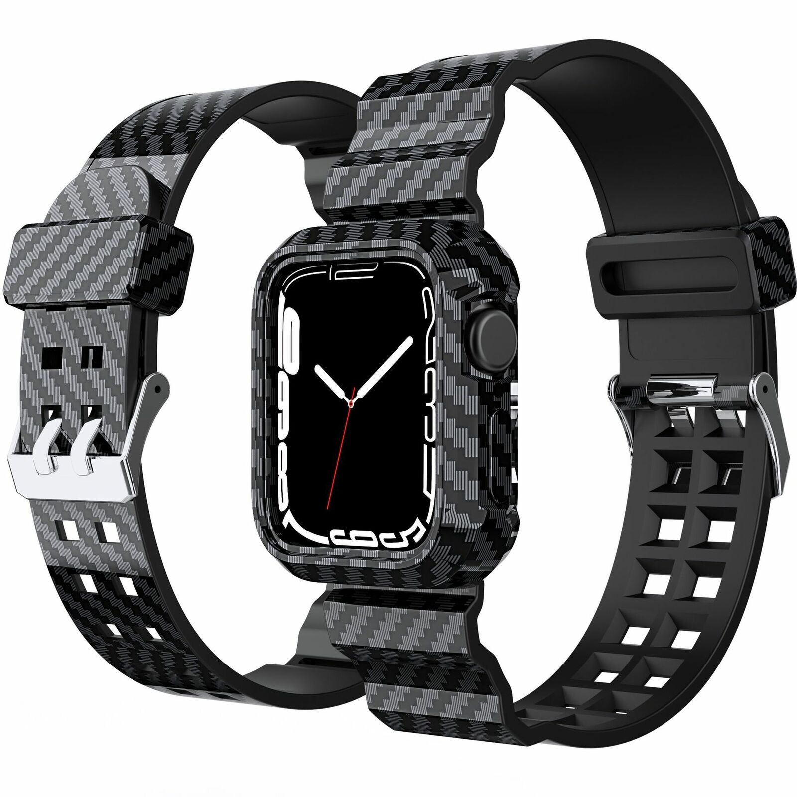 MaxShield For Apple Watch Series 7 41 45mm Band 360 Full Body Strap Case Cover