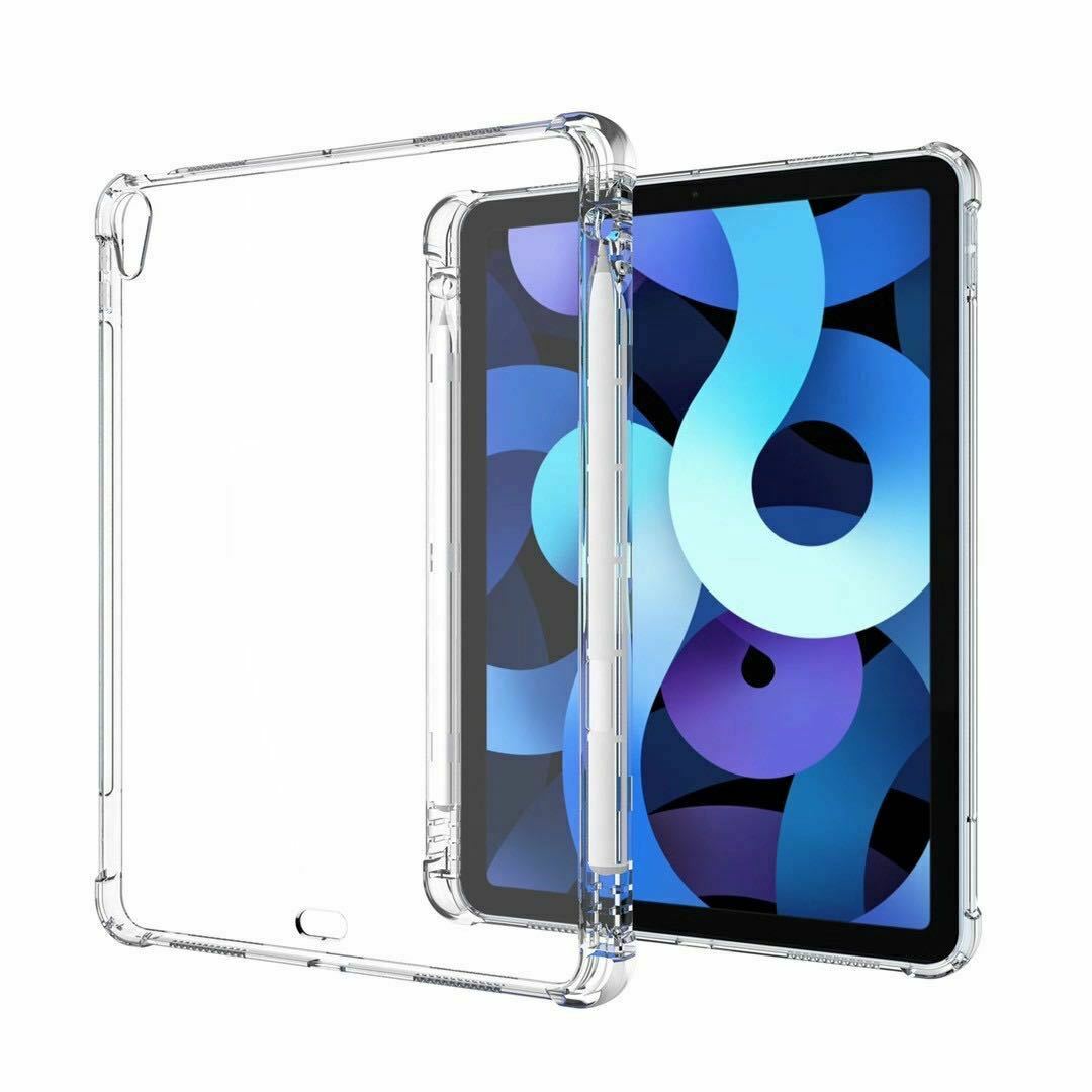 For iPad Mini 6 10.2" 9th Air 4 10.9" Clear Case Shockproof Slim Cover Pen Holder