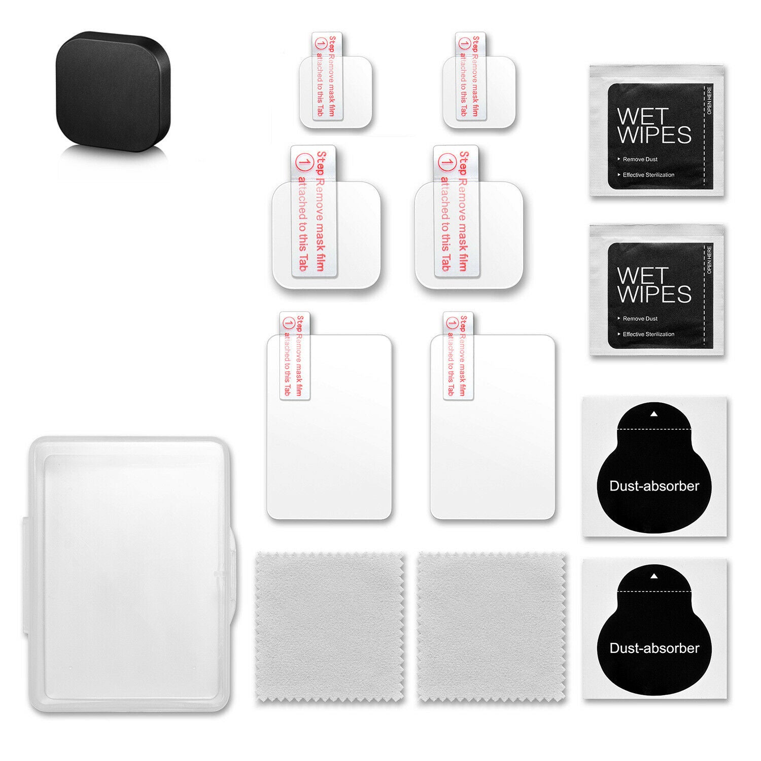 For GoPro Hero 10 9 Black Tempered Glass Camera Lens Screen protector Cover Cap