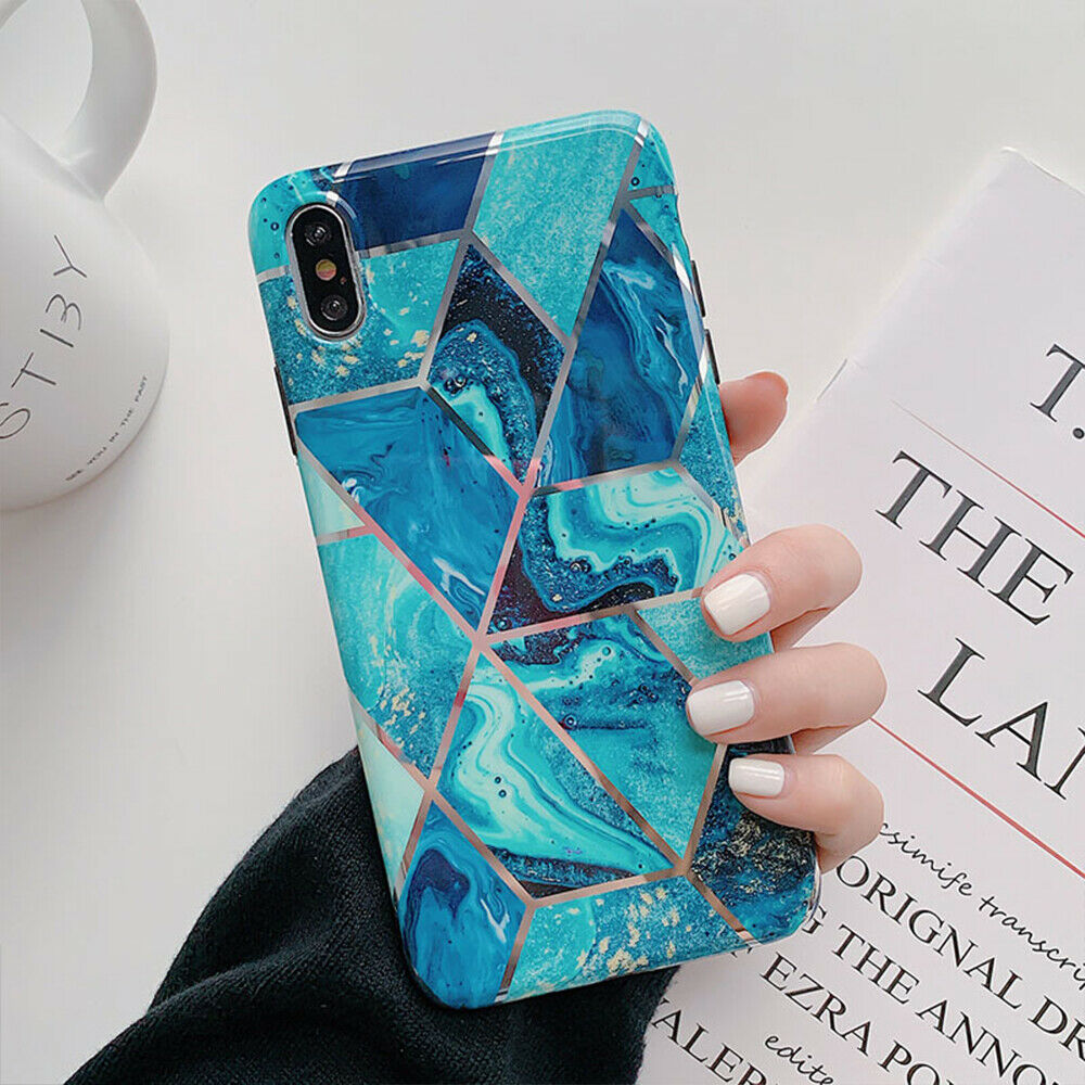 iPhone XS MAX Case Shockproof Tough Marble Soft Cover for Apple