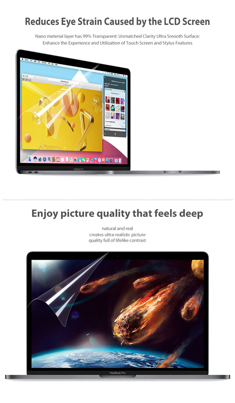 Screen Protector with Blue Light protection For Macbook Air A1932 A2337 A2179