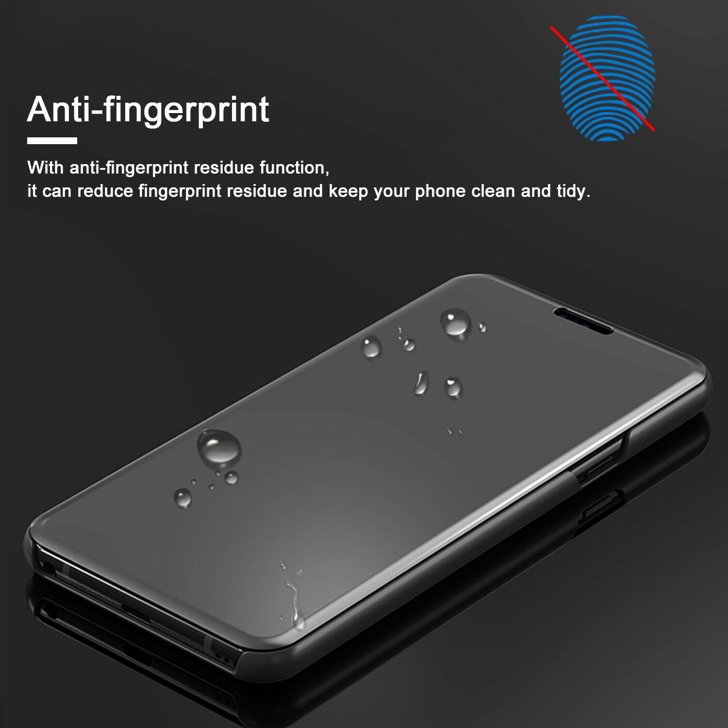 For LG V40 Case Luxury Ultra Slim Mirror View Thin Flip Stand Cover