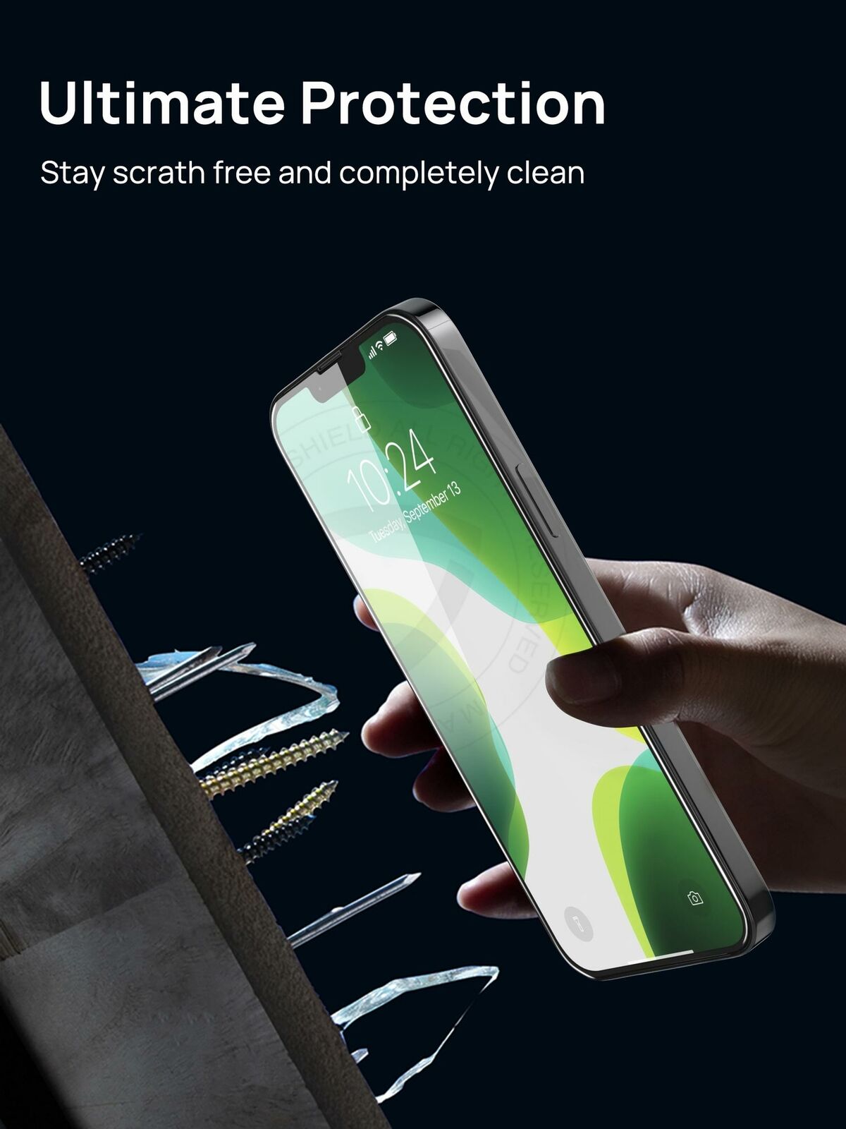 2Packs 9H Full Cover Tempered Glass For iPhone 13 Pro Max Mini  Screen Protector