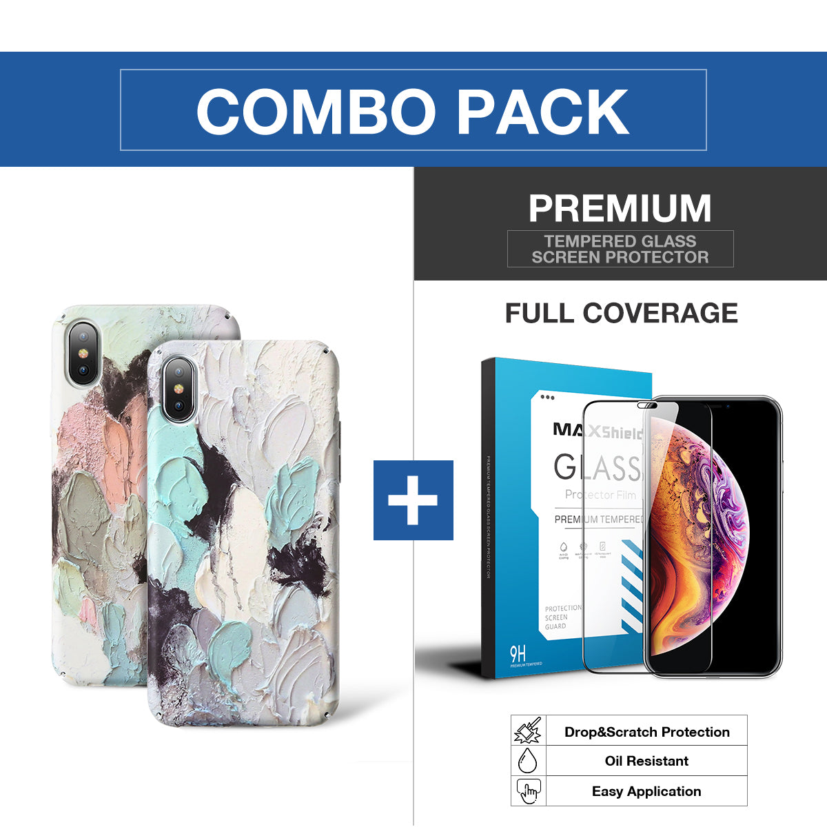 iPhone XS MAX Case Pattern Shockproof Thin Soft Silicone Tough Cover