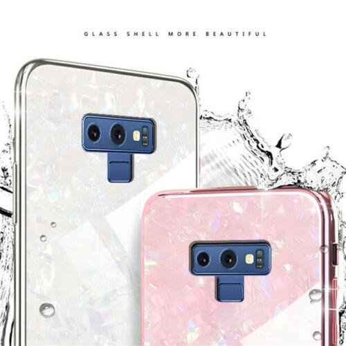 For Samsung S9 Case Luxury Tempered Glass Back Shockproof Cover-Red