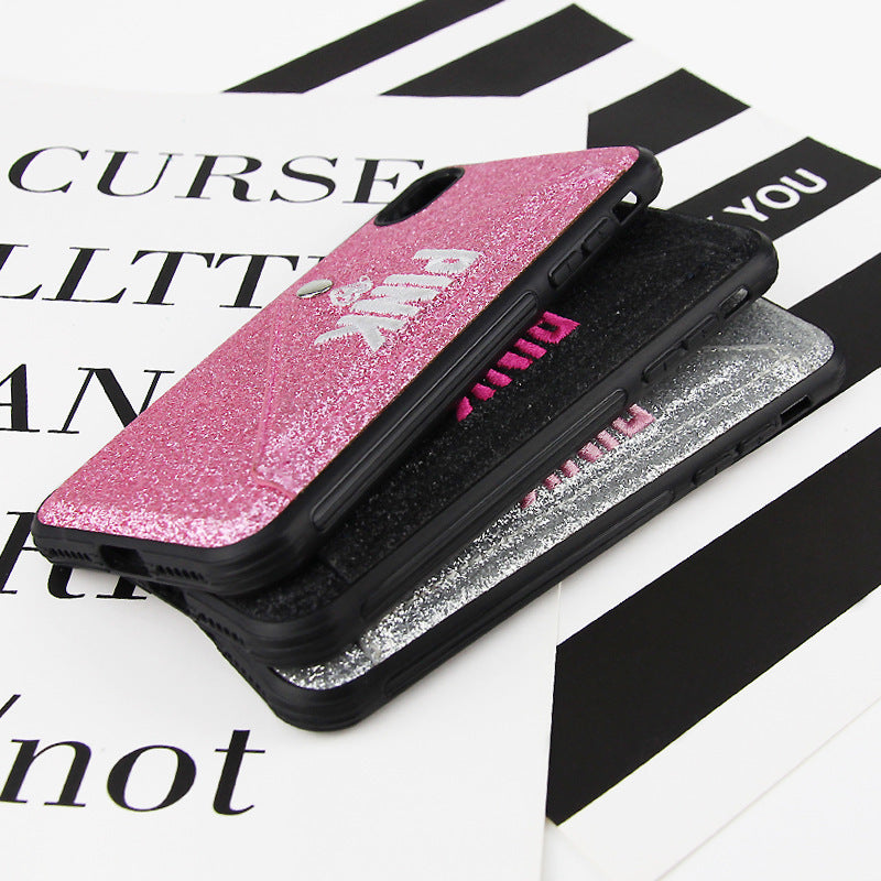 iPhone 11 Pro Bling Shockproof Wallet Stand Card Soft Case Cover