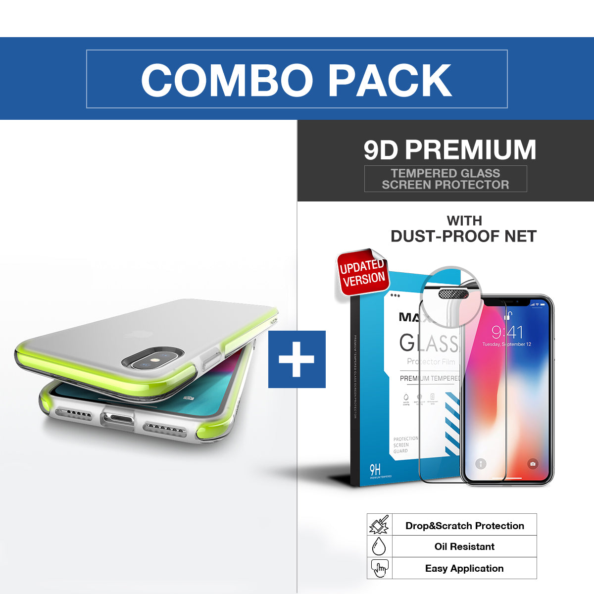 iPhone XS Clear Matte Soft TPU Case Cover