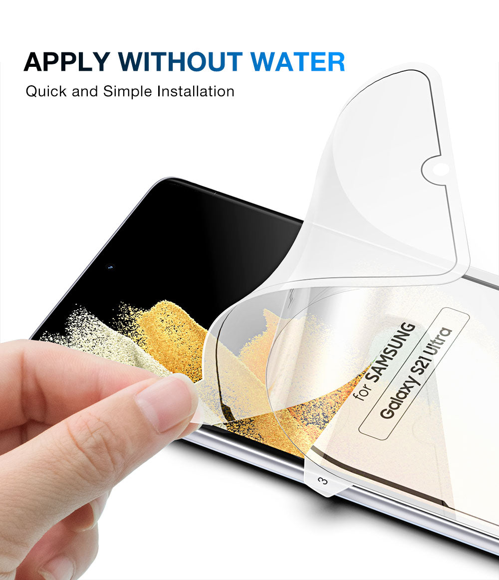 For Galaxy S21 Ultra HYDROGEL Crystal Case Friendly Film Screen Protector