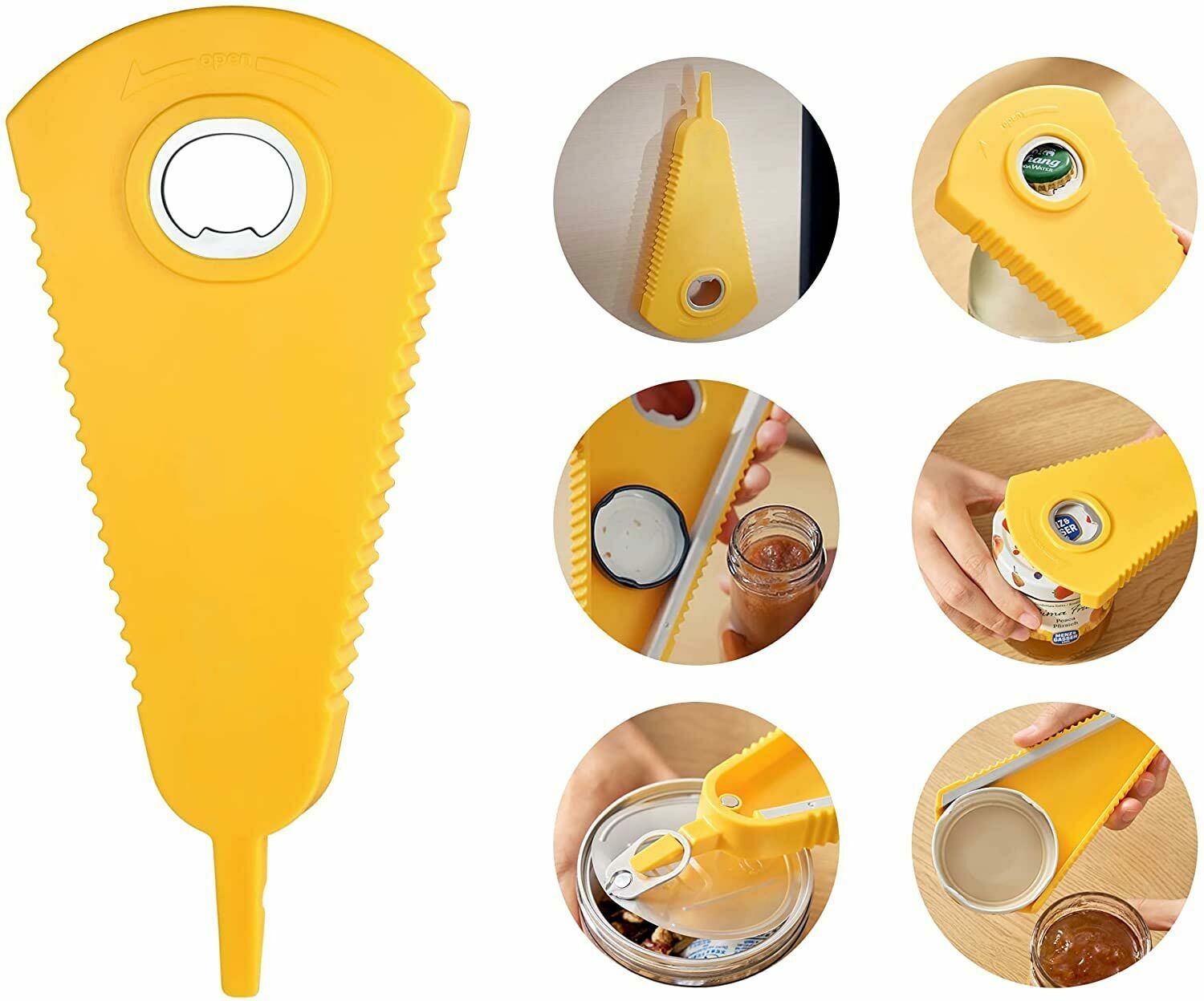 Jar Opener Multi Size Bottle Adjustable Size Lids Twister Home Kitchen Beer Cap