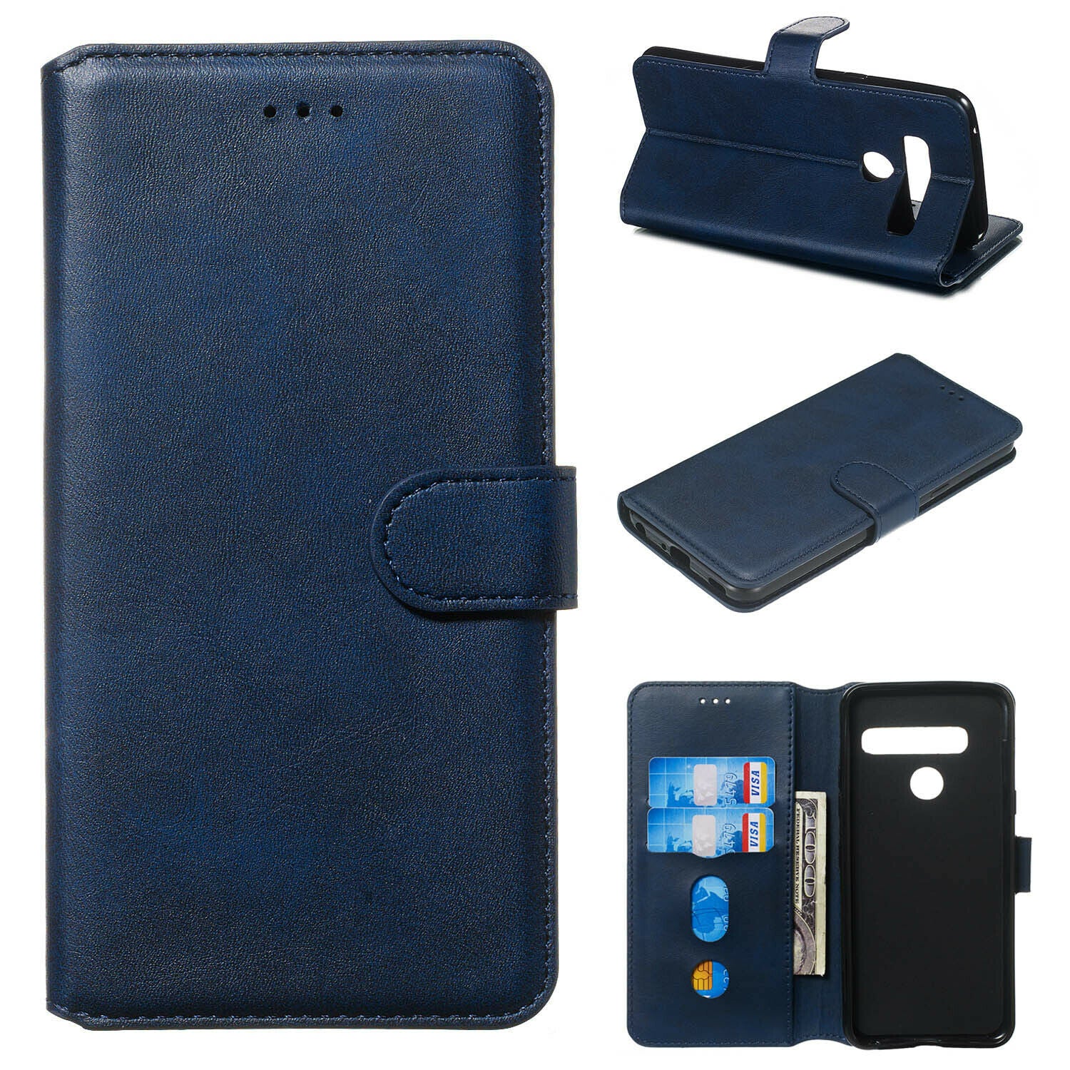 For LG K50 Luxury Wallet Leather Case Card Slots Cover