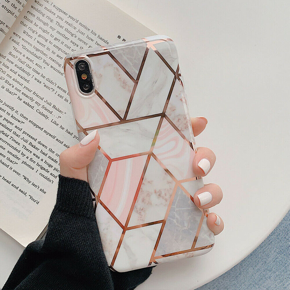 iPhone XS MAX Case Shockproof Tough Marble Soft Cover for Apple