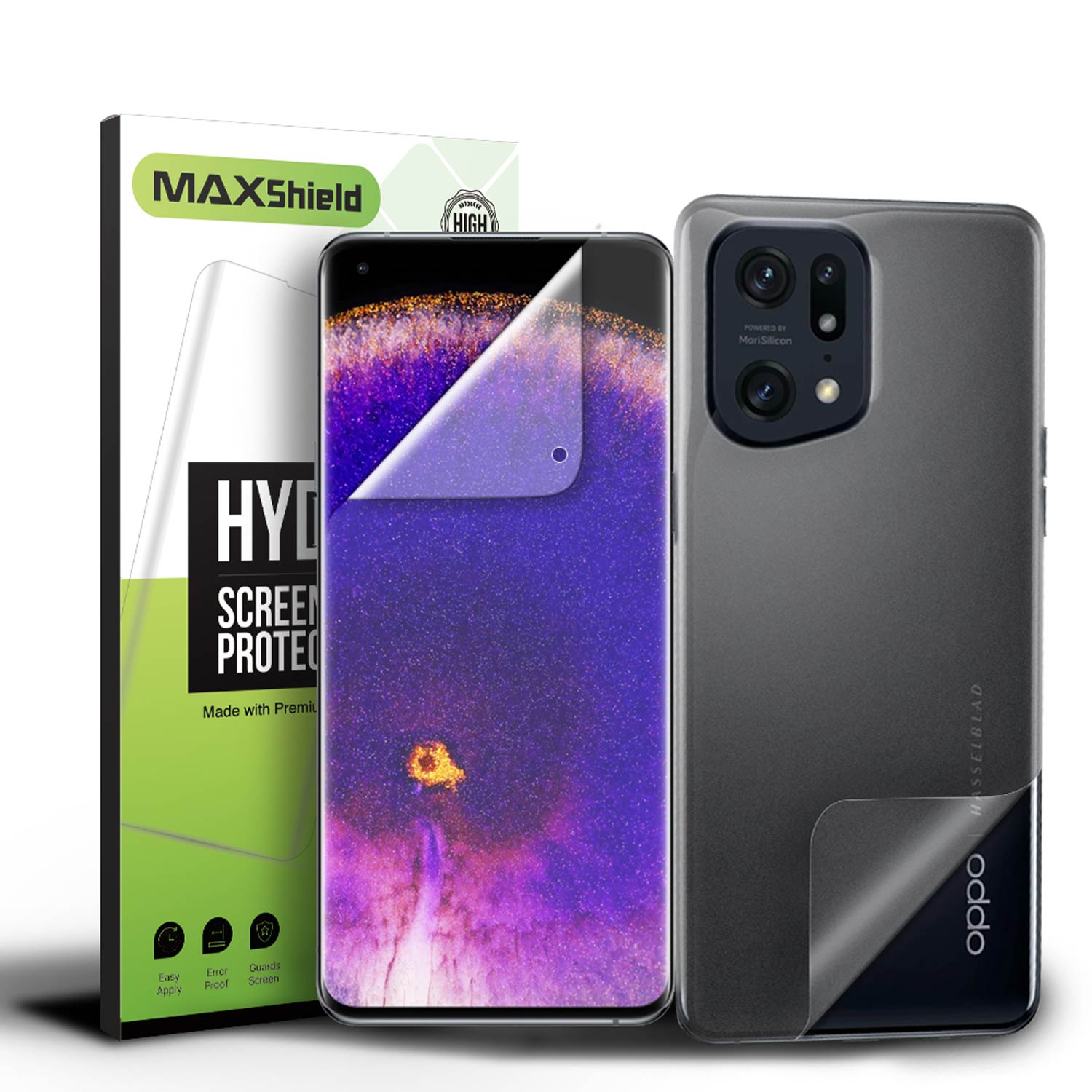 2X For OPPO Find X5 Pro Lite Hydrogel Full Coverage Back Screen Protector Film