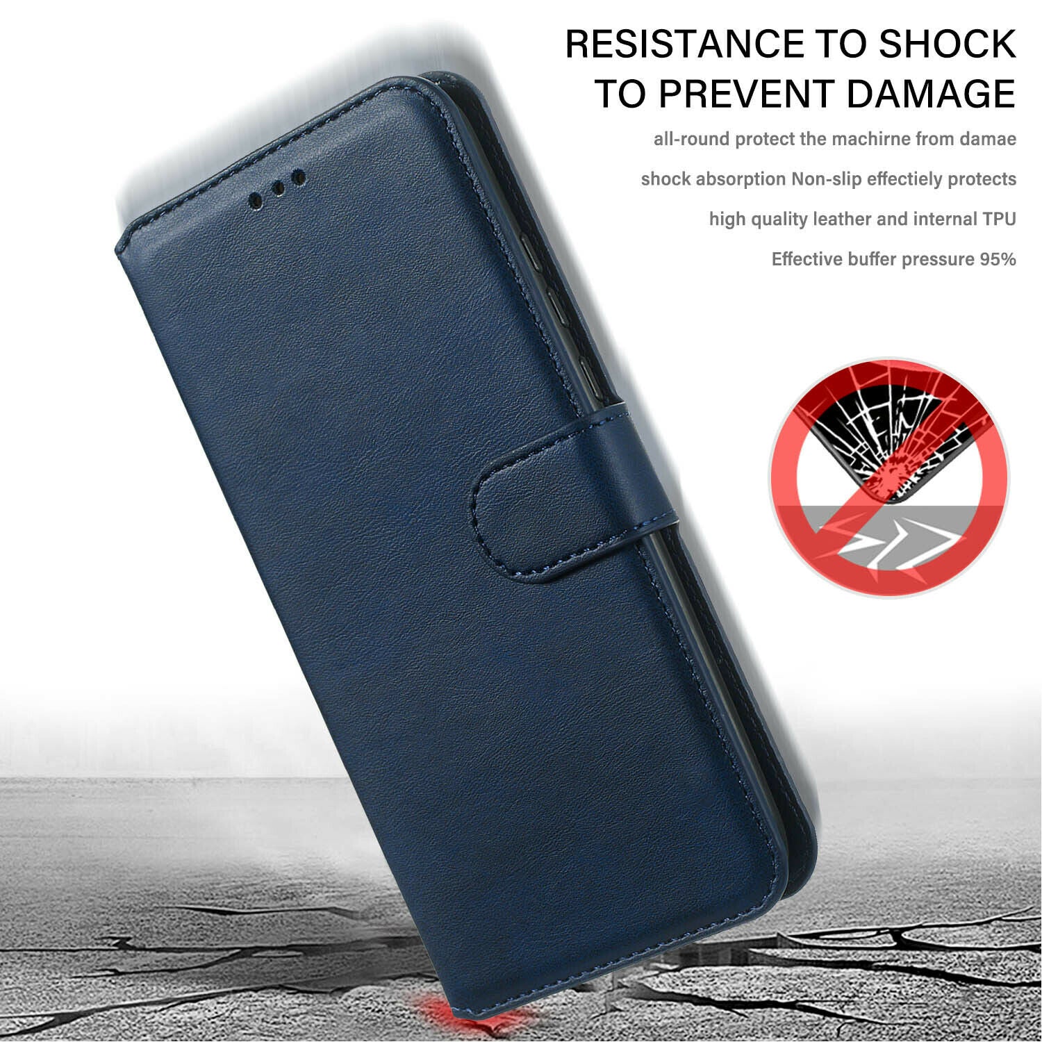 For LG K50 Luxury Wallet Leather Case Card Slots Cover