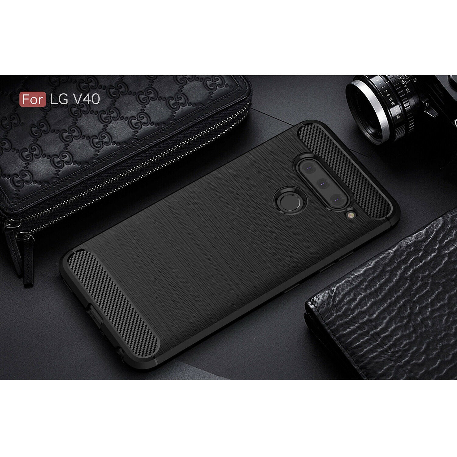 For LG V30 Phone Case Soft TPU Rubber Shockproof Slim Cover