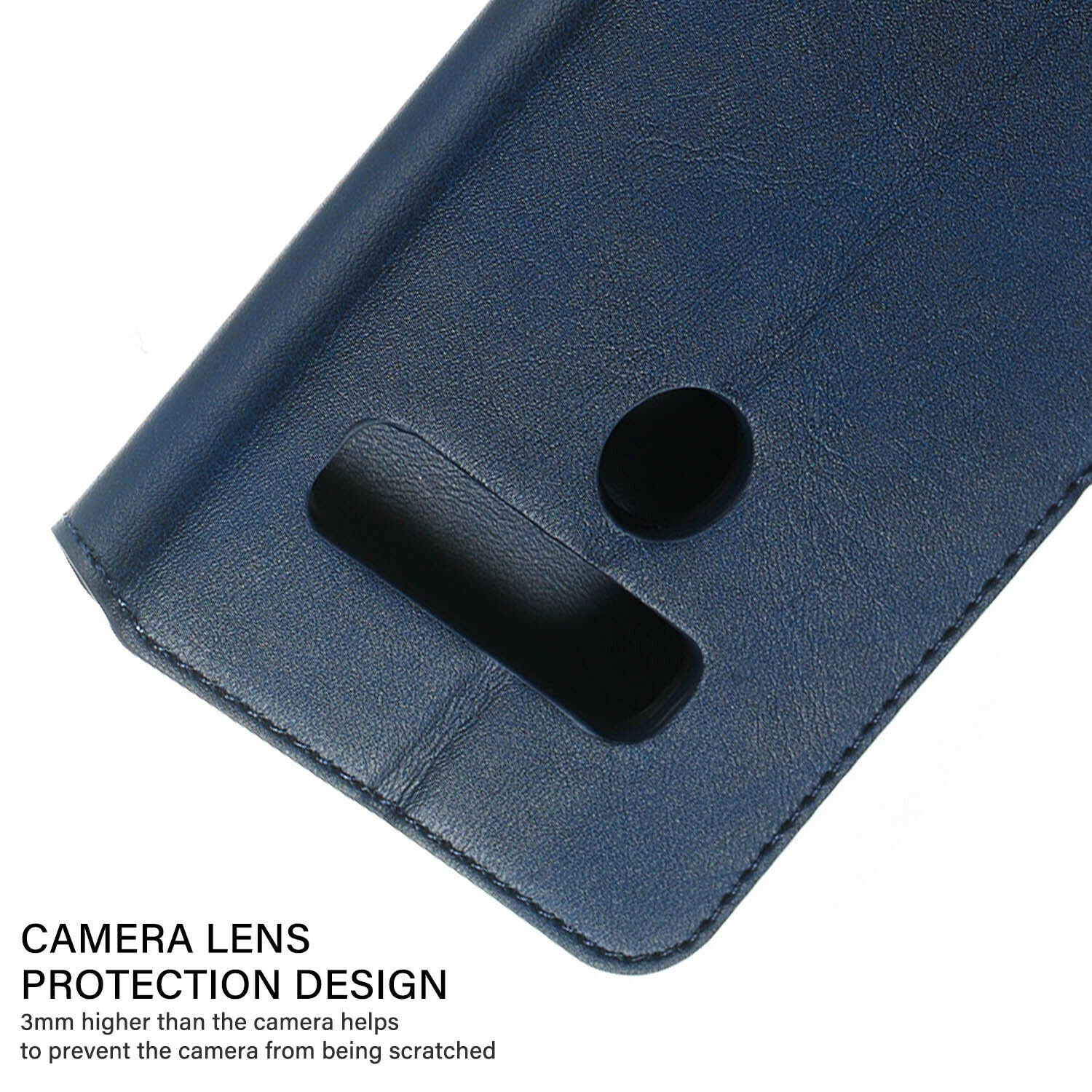 For LG Q60 Luxury Wallet Leather Case Card Slots Cover