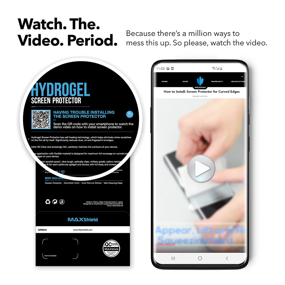 2 Pack MAXSHIELD For Oneplus 8 HYDROGEL FLEXIBLE Film Screen Protector