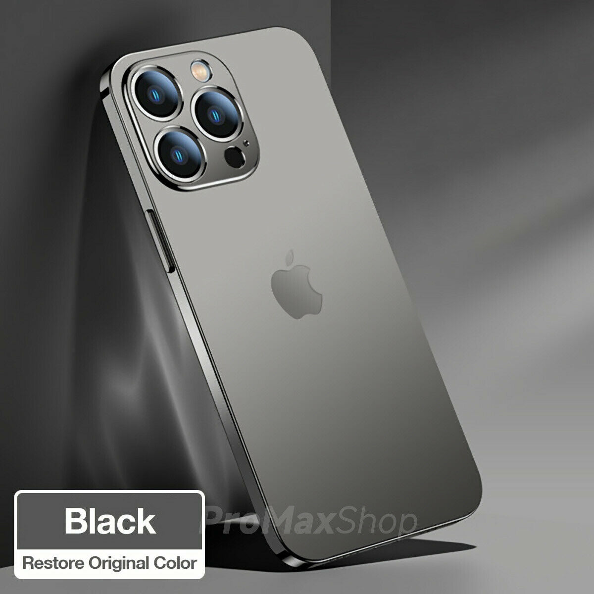 For iPhone 13 Pro Max Case 360° Shockproof Metal Plating Full Cover Protector