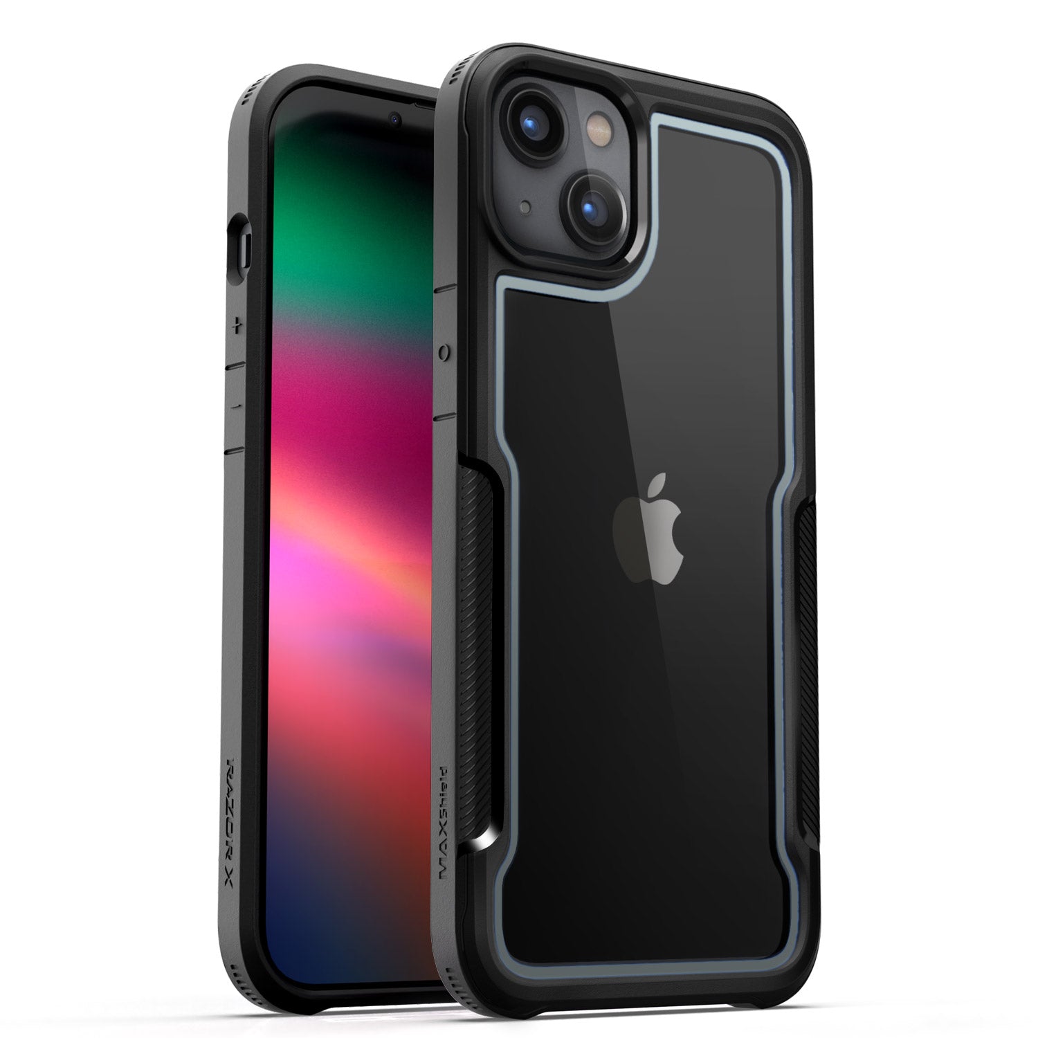 MAXSHIELD For iPhone 14 Pro Max 6.7inch Case，Heavy Duty Shockproof Clear Slim Clear Hard Case Cover