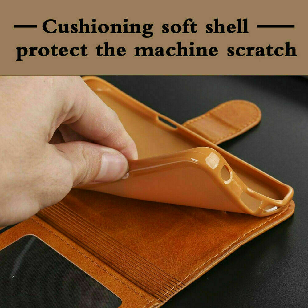 Galaxy A50 Wallet Leather Case Flip Magnetic Card Slot Cover-Grey