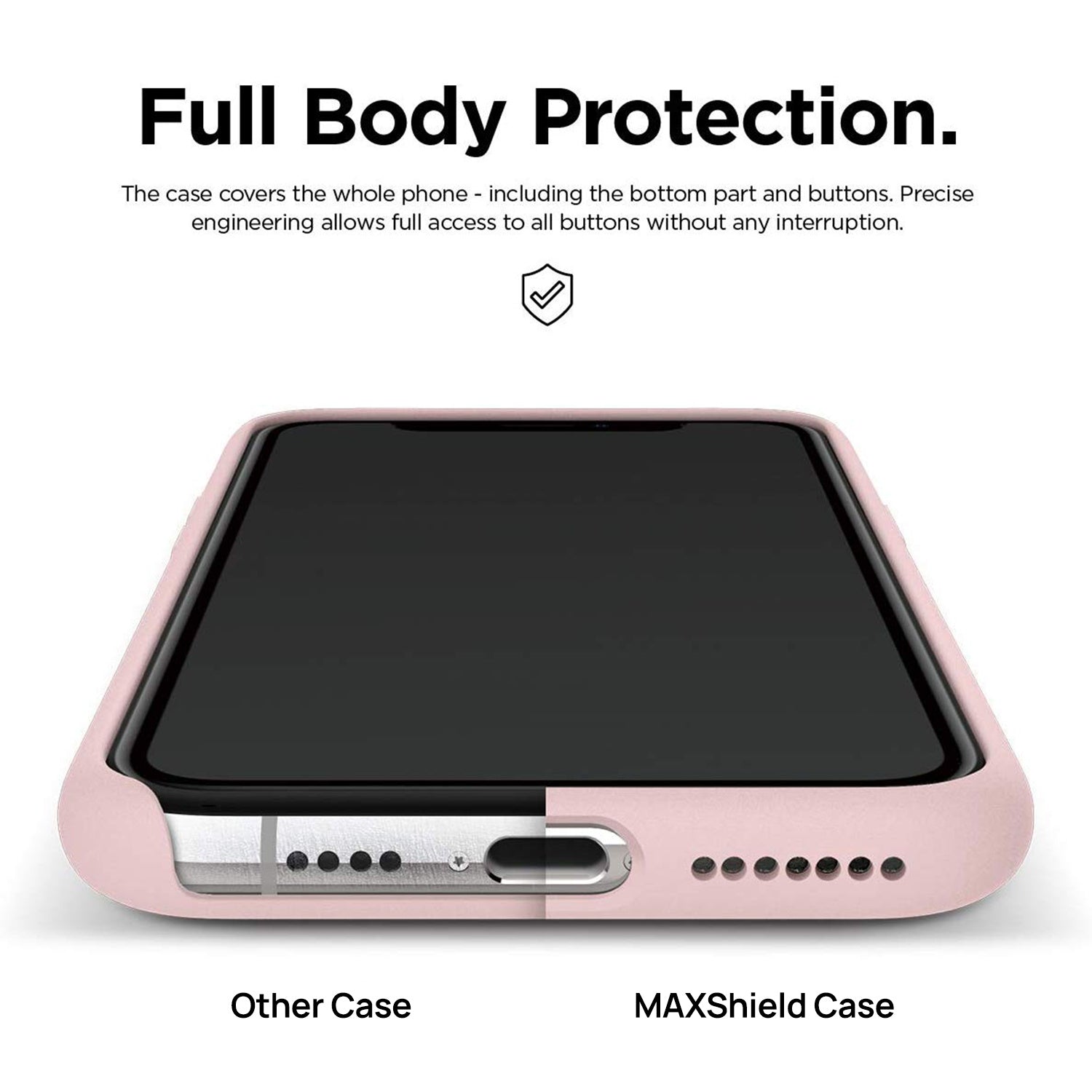 iPhone 11 Pro Max Case MAXSHIELD Thin Soft Silicone Shockproof Cover for apple