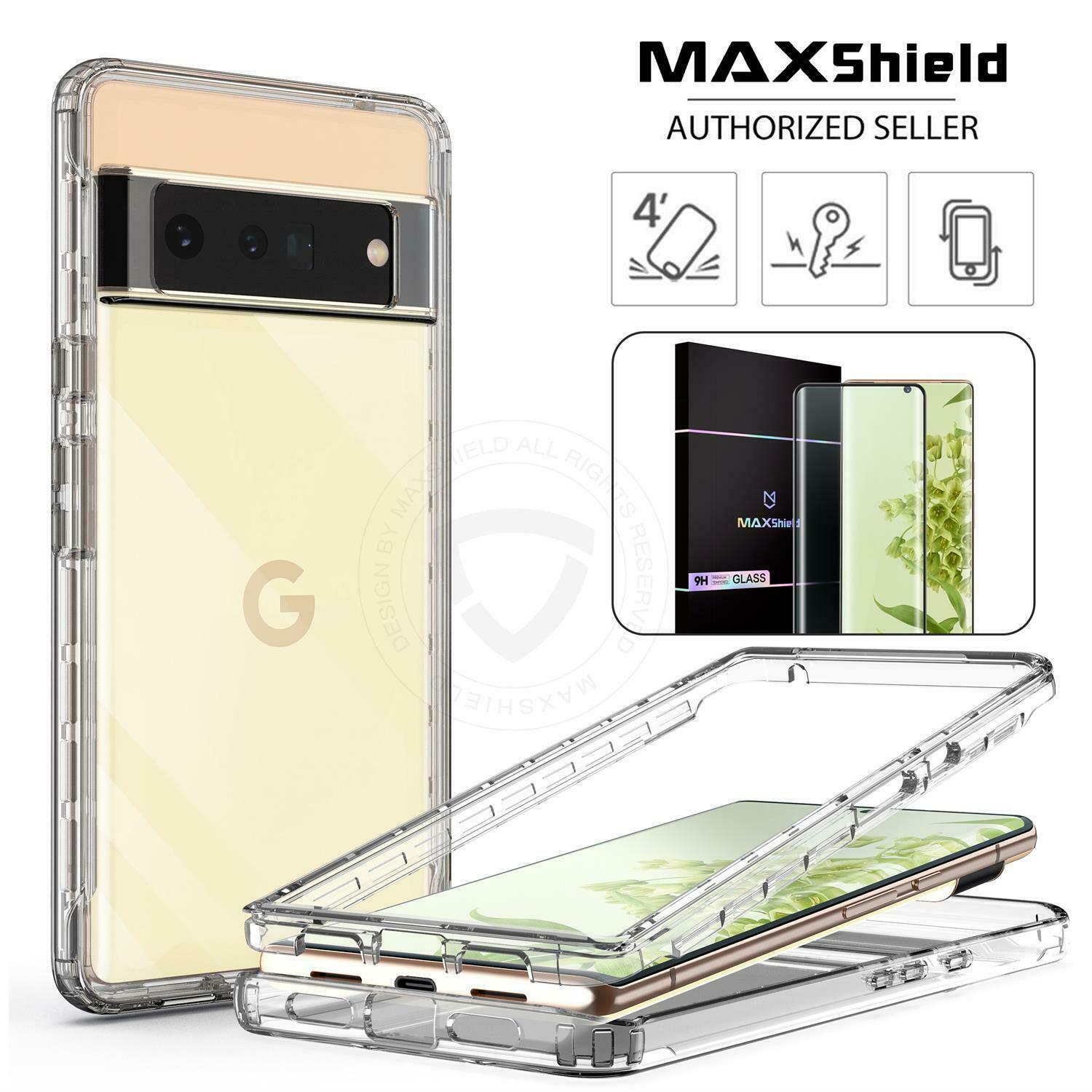 For Google Pixel 6 Pro Case Clear Shockproof Rugged Slim 360 Full Body Case Cover