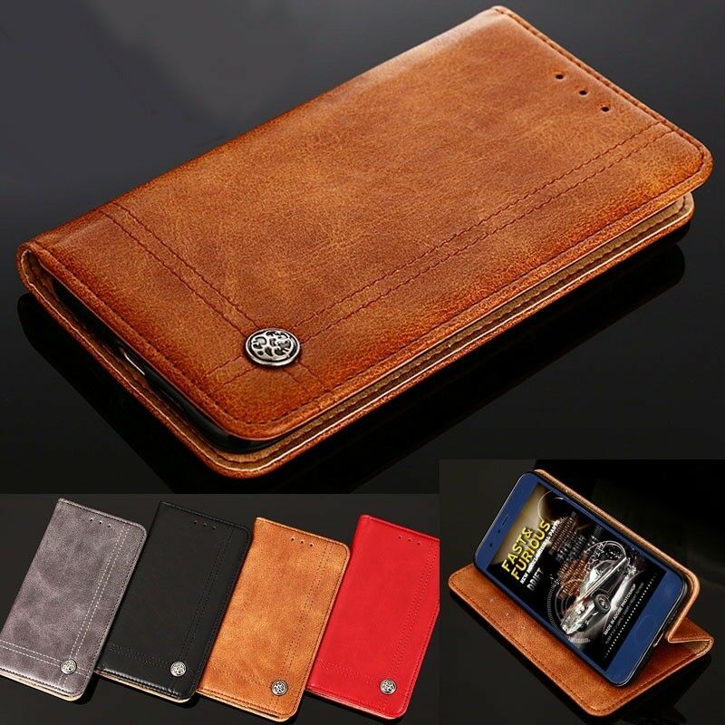 Luxury Leather Wallet case cover for LG G7 ThinQ