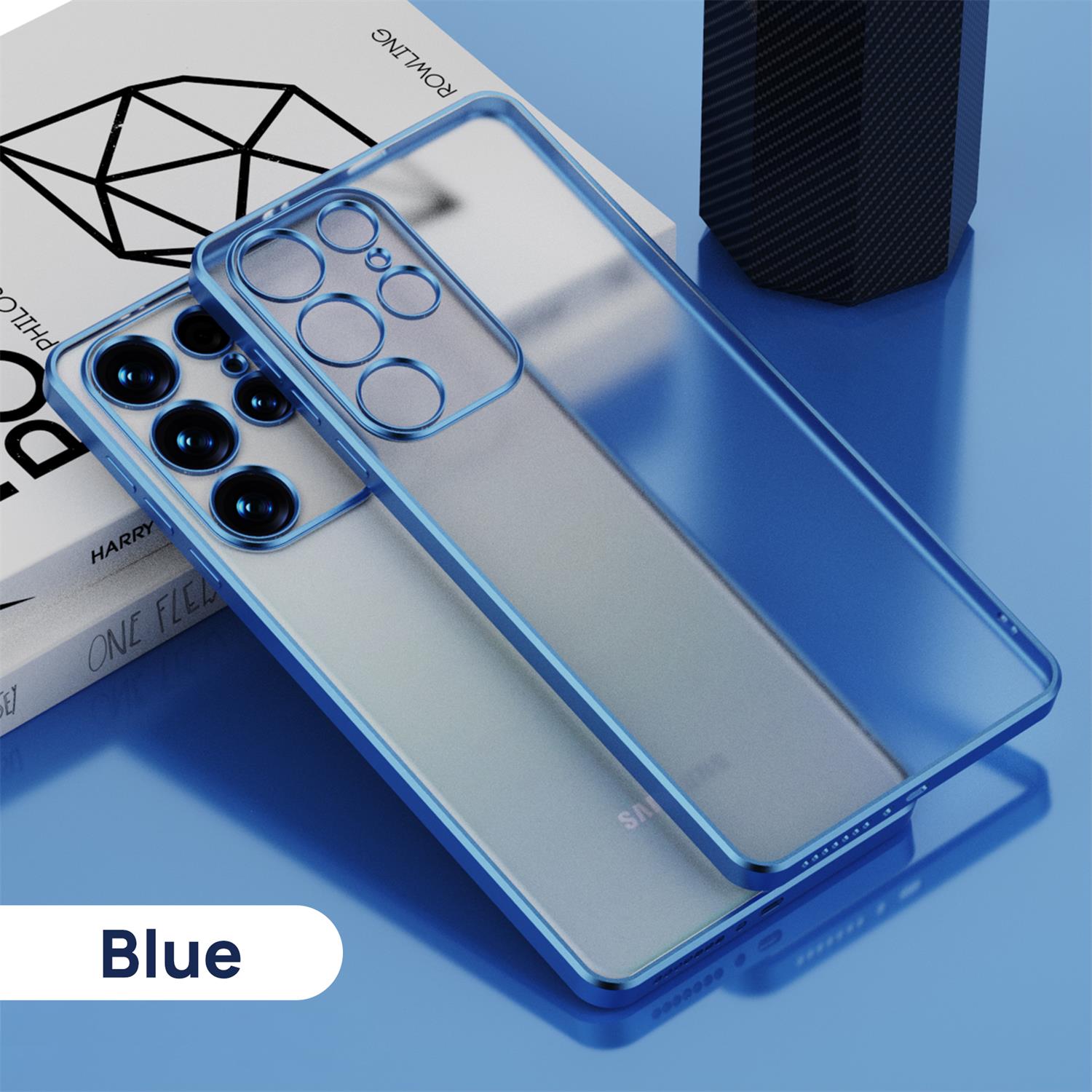 MAXSHIELD For Galaxy S22Ultra 5G Case Clear Matte Slim Shockproof Cover