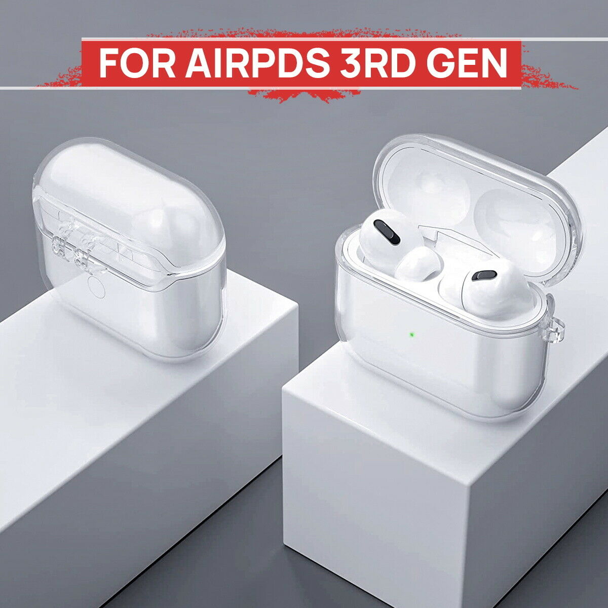 Clear Case For Airpods 3rd 2021 Cover Soft Waterproof Holder Strap Rope String