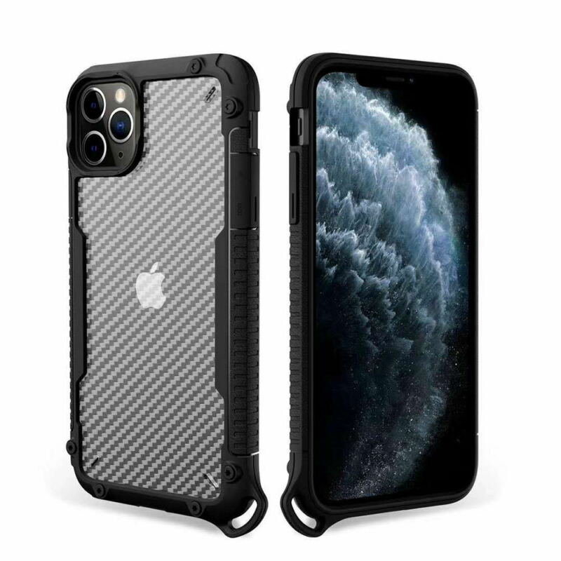 For iPhone 12 Pro Max 6.7" Case Heavy Duty Shockproof Clear Slim Cover+Free Screen Protector