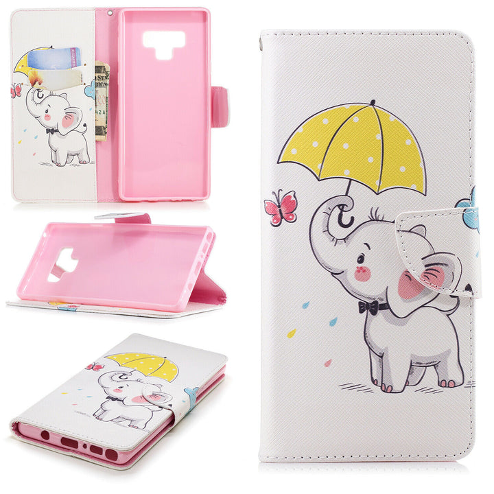 Samsung Galaxy A30 Wallet Leather Case Flip Magnetic Card Slot Cover-Elephant