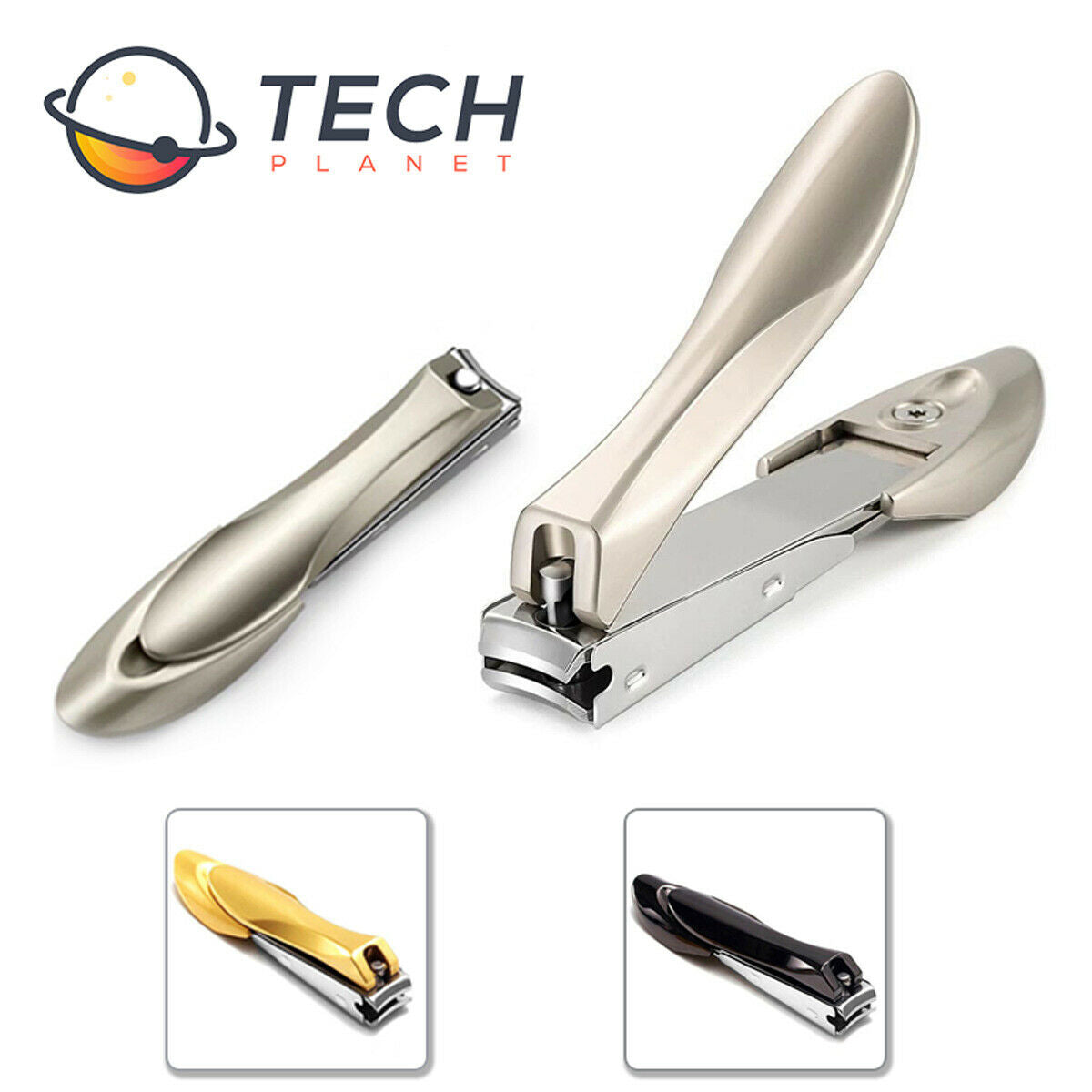 No Splash Toe Nail Clippers Nipper Pedicure Kit Heavy Duty For Thick Nail File